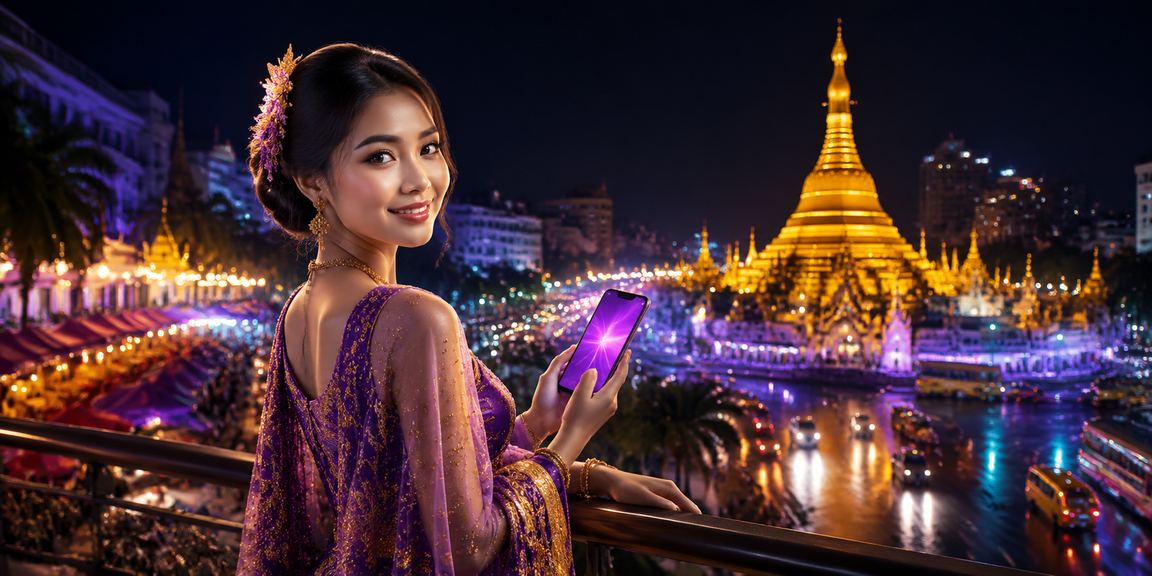 ရန်ကုန် စူလေးဘုရား နားက မိုဘိုင်းငွေပေးချေမှုနှင့် ညမားစျေး